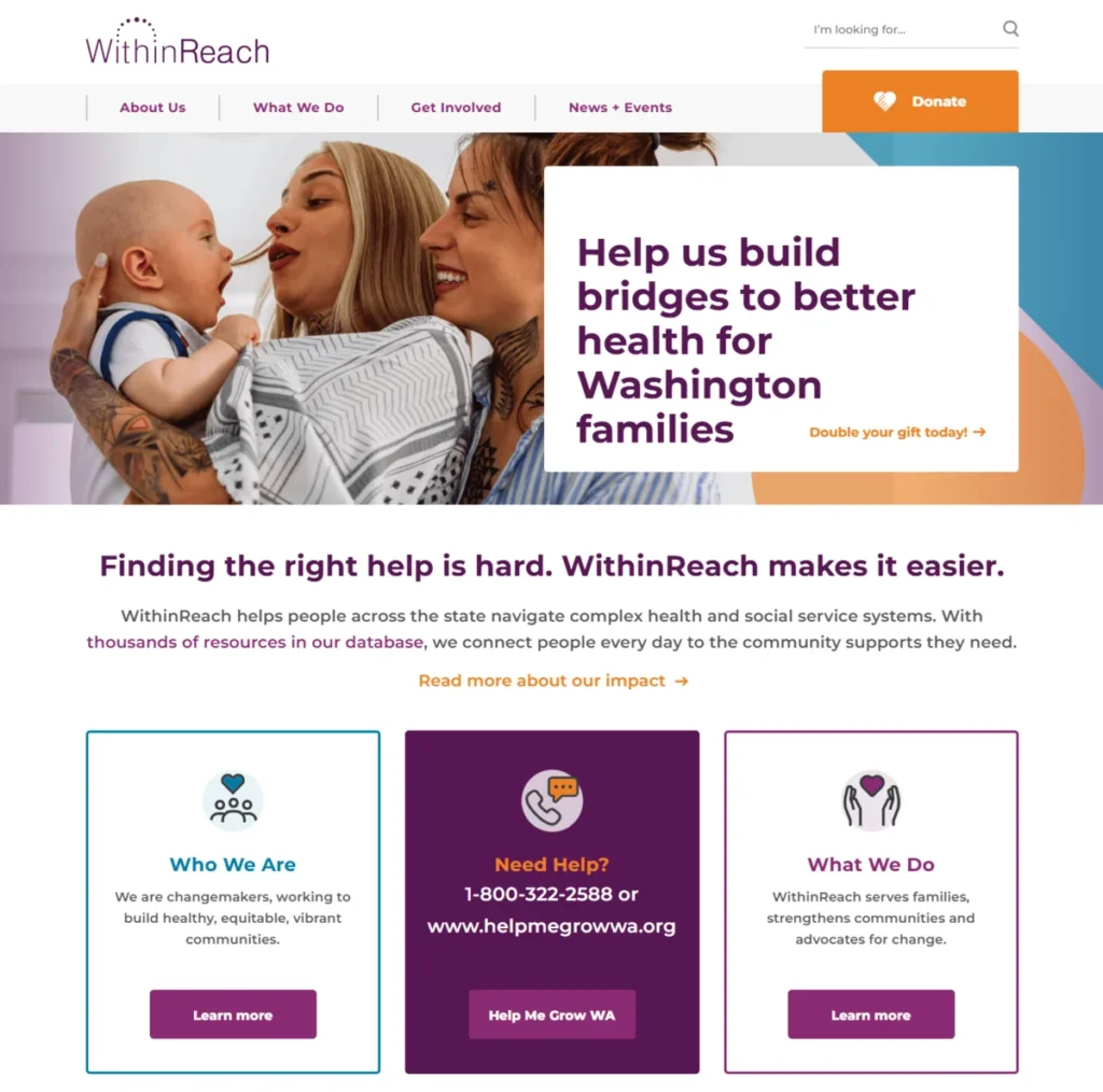 WithinReach’s homepage.